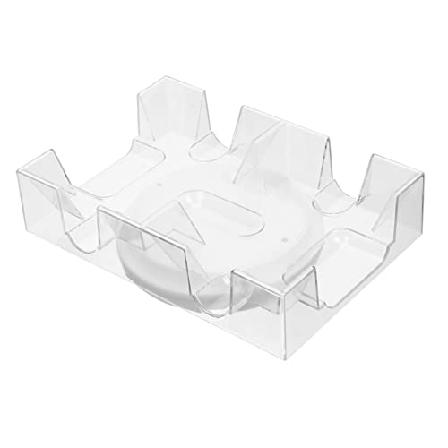 WHAMVOX Pokerständer Drehbares Kartenfach Drehbarer Halter Spielspender Ständer Für Pokerkarten Drehbarer Spielkartenhalter Drehbares Canasta-tablett Acryl Plastik Drehen Spielstand WHAMVOX Pokerständer Drehbares Kartenfach Drehbarer Halter Spielspender Ständer Für Pokerkarten Drehbarer Spielkartenhalter Drehbares Canasta-tablett Acryl Plastik Drehen Spielstand von WHAMVOX