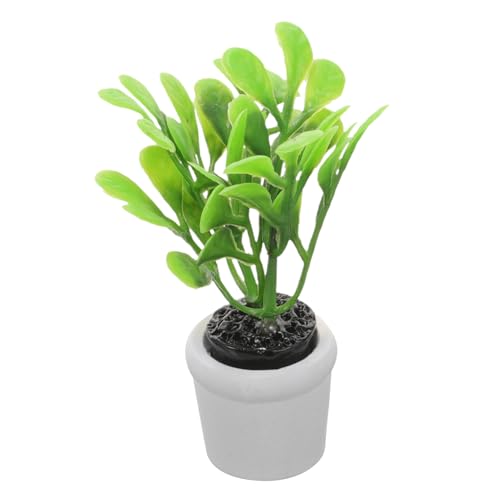 WHAMVOX Puppenhaus kleine grüne Pflanzen süßes gefälschte Zimmerpflanzen Mini-Regal Büro Schreibtisch microanlagen Micro Plants dekopflanzen winzige Pflanzen winzige Dinge Plastik von WHAMVOX