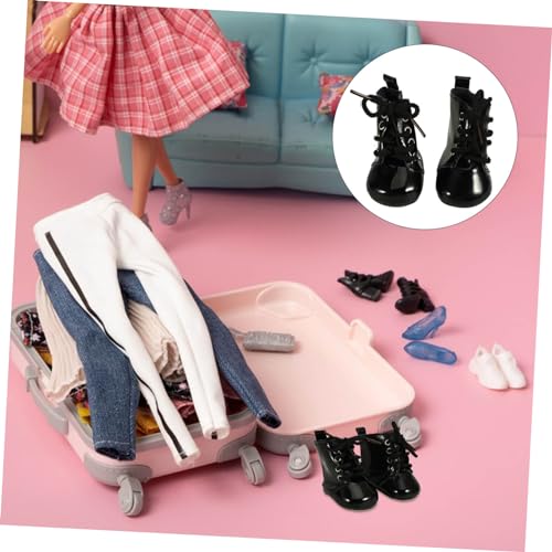 WHAMVOX Puppenstiefel aus Strapazierfähigem Pu Material Miniatur Puppenschuhe für Mädchenpuppen Einfach Anzuziehen Dekoratives Zubehör für Puppenmode und Fotoshootings WHAMVOX Puppenstiefel aus Strapazierfähigem Pu Material Miniatur Puppenschuhe für Mädchenpuppen Einfach Anzuziehen Dekoratives Zubehör für Puppenmode und Fotoshootings von WHAMVOX