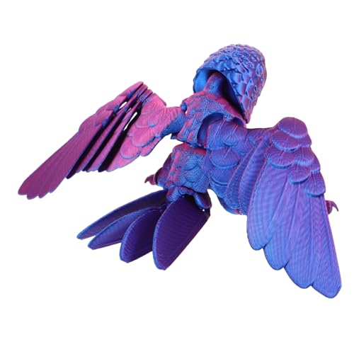 WHAMVOX Realistische 3D Gedruckte Papageienfigur Süßes Vogelmodell Flexibles Tierspielzeug Plastikpapagei Mit Beweglichen Flügeln Artikulierte Vogelstatue Als Schreibtischdekoration WHAMVOX Realistische 3D Gedruckte Papageienfigur Süßes Vogelmodell Flexibles Tierspielzeug Plastikpapagei Mit Beweglichen Flügeln Artikulierte Vogelstatue Als Schreibtischdekoration von WHAMVOX