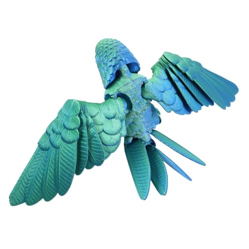 WHAMVOX Realistische 3D Gedruckte Papageienfigur Süßes Vogelmodell Flexibles Tierspielzeug Plastikpapagei Mit Beweglichen Flügeln Artikulierte Vogelstatue Als Schreibtischdekoration WHAMVOX Realistische 3D Gedruckte Papageienfigur Süßes Vogelmodell Flexibles Tierspielzeug Plastikpapagei Mit Beweglichen Flügeln Artikulierte Vogelstatue Als Schreibtischdekoration von WHAMVOX