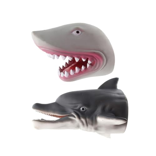 WHAMVOX Realistische Delfin Handpuppe für Weiches Sicheres Material Interaktives Rollenspiel von Kreativität und Handfertigkeit für Jungen und Mädchen von WHAMVOX