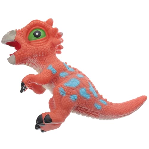 WHAMVOX Realistisches Dinosaurier mit Soundfunktion Vinylmodell in Mini ohne Scharfe Kanten Lehrreich für Farb und Wissensentwicklung Farblich Sortiert Zufällige Farbe Zufällige Farbe von WHAMVOX
