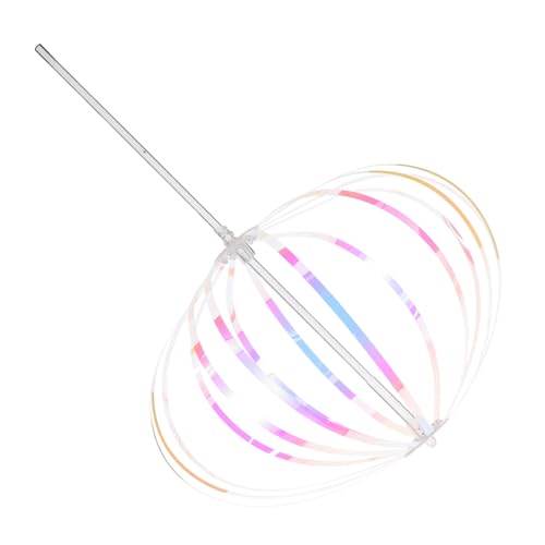 WHAMVOX Regenbogen Twirler Stab für Eleganter Drehstab mit Bunten Bändern Interaktives für Partys und Hochzeiten Kinderfreundlich Stilvolles Design Leicht zu Halten von WHAMVOX