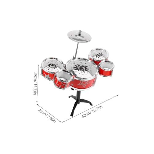 WHAMVOX Schlagzeug Set Jazz Trommel mit Vielfältigen Soundeffekten für Kleinkinder Ab Jahren Sicherer Kunststoff für Frühes Musizieren und Rhythmuslernen WHAMVOX Schlagzeug Set Jazz Trommel mit Vielfältigen Soundeffekten für Kleinkinder Ab Jahren Sicherer Kunststoff für Frühes Musizieren und Rhythmuslernen von WHAMVOX