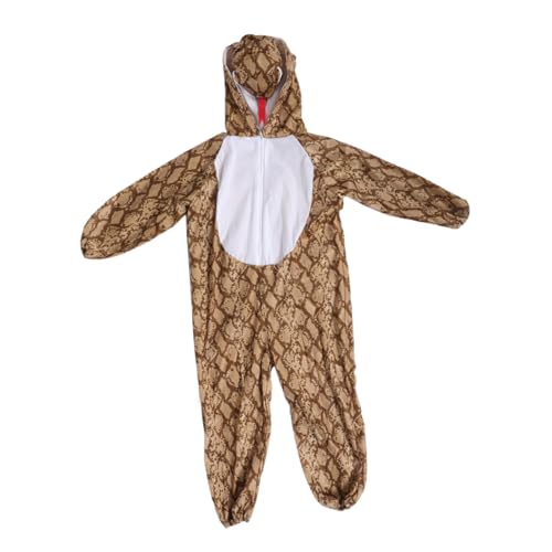 WHAMVOX Schlangenkostüm mit Reißverschluss Ärmelloser Snake Romper für Halloween Karneval und Fotografie Weiches Tierkostüm für Kleinkinder Bühnenauftritte und Rollenspiele von WHAMVOX