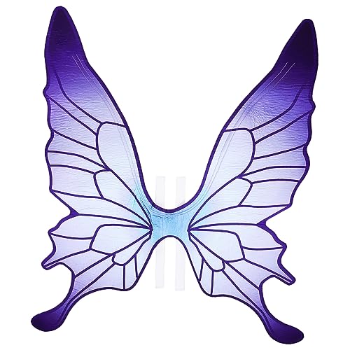 WHAMVOX Schmetterlingsflügel für Damen Leichte aus Vliesstoff für Kostümpartys Halloween und Fotoshootings Accessoire für Cosplay und Bühnenauftritte WHAMVOX Schmetterlingsflügel für Damen Leichte aus Vliesstoff für Kostümpartys Halloween und Fotoshootings Accessoire für Cosplay und Bühnenauftritte von WHAMVOX