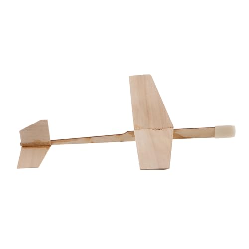 WHAMVOX Segelflugzeug Holzgleiter Modellflugzeug Holz Erziehungsspielzeug Haltzflugzug Kit Bastelset Flugzeug Flugzeugspielzeug fliegendes Flugzeug Holzflugzeug Khaki von WHAMVOX