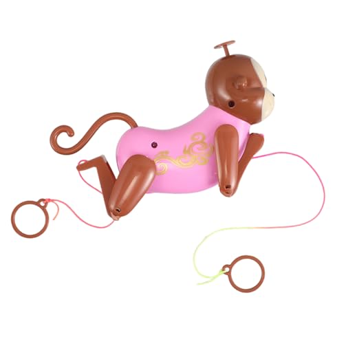 WHAMVOX Sensorisches Affenspielzeug Für Babys Mit Zugschnur: Interaktives Montessori-Spielzeug Für Die Hand-Auge-koordination – Niedliches Tierdesign Für Frühes Lernen – Reisefreundliches von WHAMVOX