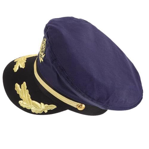 WHAMVOX Stickereierte Matrosen Mütze Kapitänsmütze in Marineblau Komfortabel und Detailreich Geeignet für Cosplay Karneval Verkleidung und Segelpartys Hochwertiges Kostümzubehör für Damen WHAMVOX Stickereierte Matrosen Mütze Kapitänsmütze in Marineblau Komfortabel und Detailreich Geeignet für Cosplay Karneval Verkleidung und Segelpartys Hochwertiges Kostümzubehör für Damen von WHAMVOX
