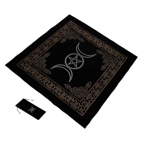 WHAMVOX Tarot Tischdecke aus Weichem Samt mit Praktischem Aufbewahrungsbeutel Dekoratives Altar Tuch für Tarotkarten und Wahrsagerei Mystisches Design für Anfänger und Liebhaber WHAMVOX Tarot Tischdecke aus Weichem Samt mit Praktischem Aufbewahrungsbeutel Dekoratives Altar Tuch für Tarotkarten und Wahrsagerei Mystisches Design für Anfänger und Liebhaber von WHAMVOX