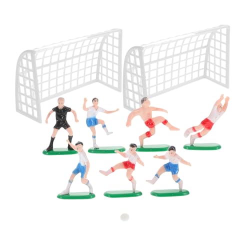 WHAMVOX Teiliges Fußballspieler Figuren mit Tor Detailreiche Miniatur Fußball Deko Gestaltung Flexibel Arrangierbarer Torpfosten als Geburtstagsdeko für Jungen und Fußballfans WHAMVOX Teiliges Fußballspieler Figuren mit Tor Detailreiche Miniatur Fußball Deko Gestaltung Flexibel Arrangierbarer Torpfosten als Geburtstagsdeko für Jungen und Fußballfans von WHAMVOX