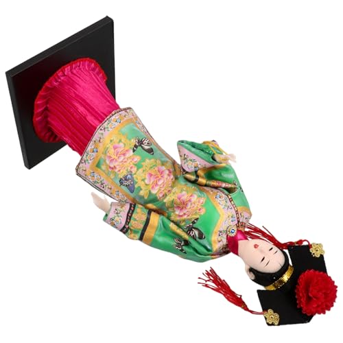 WHAMVOX Traditionelle Kleidungpuppen Sammler -seidenpuppe Puppenfigurhandwerk Handwerk Chinesische Puppe Chinesisches Traditionelles Handwerk Kunsthandwerkskollektible Figur Green Gips von WHAMVOX