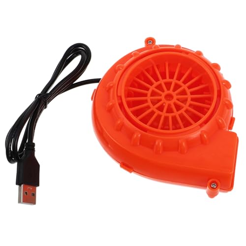 WHAMVOX Tragbarer Mini-gebläse Für Aufblasbare Kostüme, USB-luftpumpe, Halloween, Cosplay, Ersatzventilator Für Aufblasbare Dekorationen, Orange von WHAMVOX