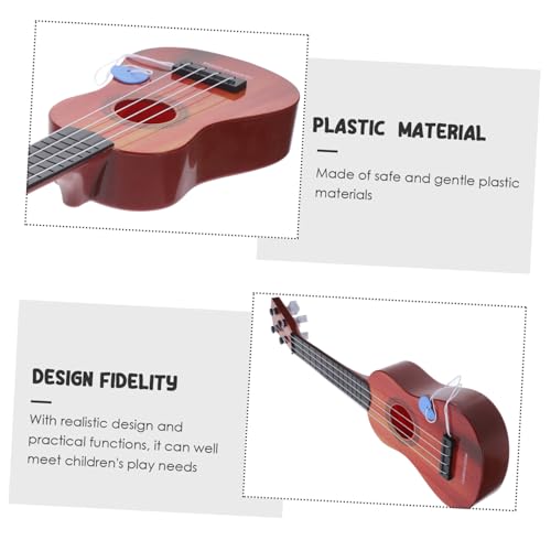 WHAMVOX Ukulele Barock Perlmutt Holzgitarre für Anfänger Mädchen Leichtes Sicheres Musikinstrument Pädagogisch für Vorschulkinder und Junge Musiker von WHAMVOX