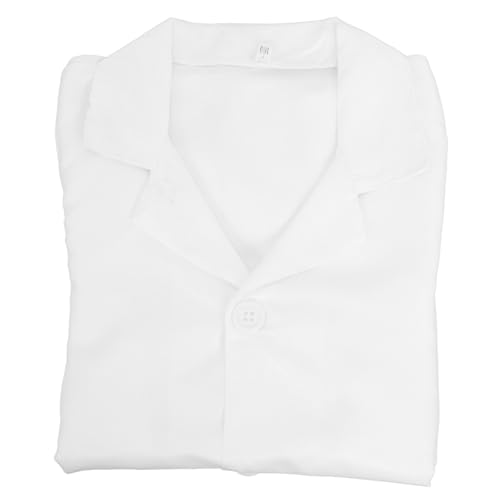 WHAMVOX Weißer aus Weichem Polyester Langärmlig Waschbar für Rollenspiele Kostümfeste und Schulaufführungen Vielseitig Einsetzbar als Arzt Wissenschaftlerkleidung WHAMVOX Weißer aus Weichem Polyester Langärmlig Waschbar für Rollenspiele Kostümfeste und Schulaufführungen Vielseitig Einsetzbar als Arzt Wissenschaftlerkleidung von WHAMVOX