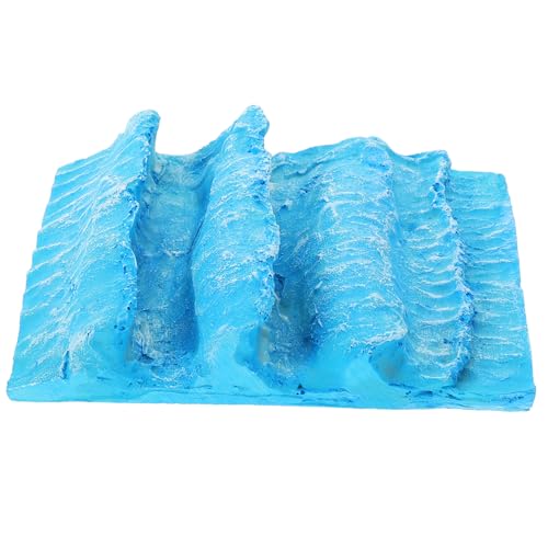 WHAMVOX Wellenornamente Sandwellen Küsten Und Dekoration Szene Strand Nautisch Für Die Am Meer Ozeanwellenstatue Mikrolandschaftswelle Ozeanwellenfiguren von WHAMVOX