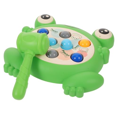 WHAMVOX Whack A Frog Spiel Lernspielzeug mit Hammer Interaktives Tischspiel von Motorik Denken und Familienaktivität von WHAMVOX