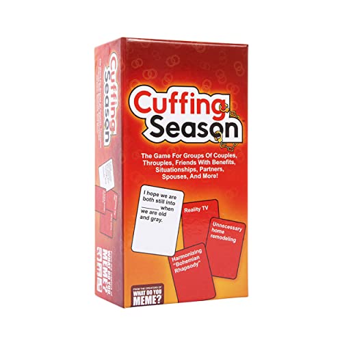 WHAT DO YOU MEME? Cuffing Season - Das Partyspiel für Gruppen von Paaren, Gruppen, Freunden mit Vorteilen, Situationships, Partner, Ehepartner und mehr von WHAT DO YOU MEME?