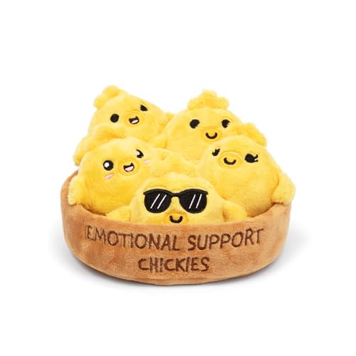 Emotional Support Chickies by Relatable, Cuddly Stuffed Animals and Toys, Squishy Toys and Plushies, Great Gift Ideas for Loved Ones of All Alters, Includes 5 Plushies with Carrying Basket Emotional Support Chickies by Relatable, Cuddly Stuffed Animals and Toys, Squishy Toys and Plushies, Great Gift Ideas for Loved Ones of All Alters, Includes 5 Plushies with Carrying Basket von WHAT DO YOU MEME?