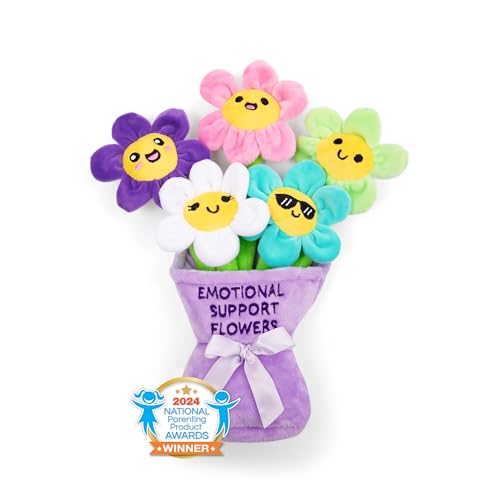 Emotional Support Flowers by Relatable, Easter Cuddly Stuffed Animals and Toys, Squishy Toys and Plushies, Great Easter Gift Ideas for Loved Ones of All Alters, Includes 5 Plushies with Carrying von WHAT DO YOU MEME?