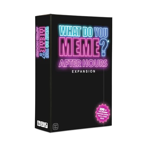 WHAT DO YOU MEME? After Hours by Relatable, The Explicit Expansion Pack for Game Night, Board Games, Adult Games, and Party Games, Includes 150 Caption Cards to Play with Full-Size Game WHAT DO YOU MEME? After Hours by Relatable, The Explicit Expansion Pack for Game Night, Board Games, Adult Games, and Party Games, Includes 150 Caption Cards to Play with Full-Size Game von WHAT DO YOU MEME?