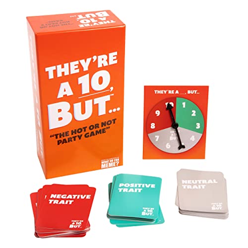 WHAT DO YOU MEME? They're a 10 But...The Hot or Not Partyspiel – lustige Kartenspiele für Erwachsene von WHAT DO YOU MEME?