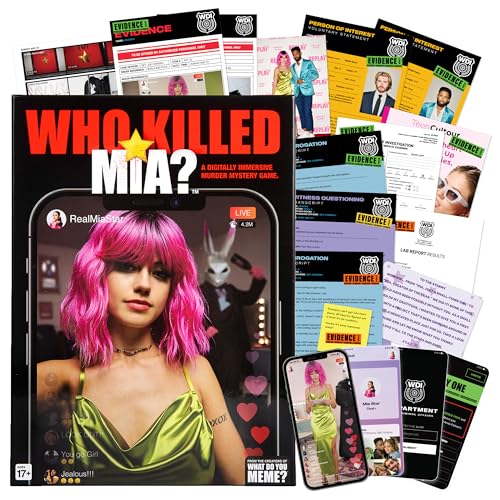 WHAT DO YOU MEME? Wer tötete Mia - EIN modernes Krimi-Spiel, wahre Kriminalitätslösungsspiele für Erwachsene von WHAT DO YOU MEME?