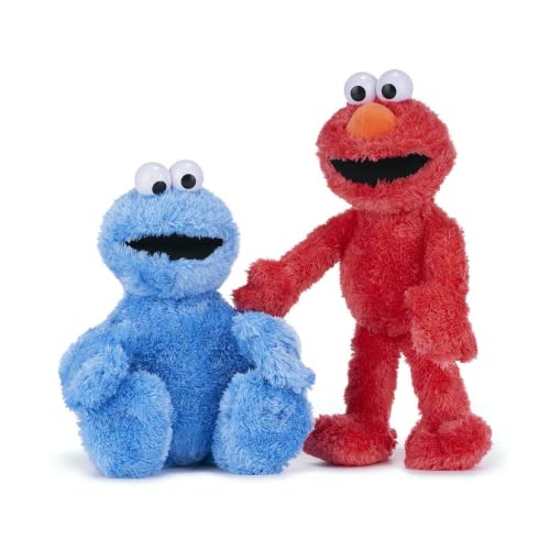 Krümelmonster & Elmo 2 Pack Sesamstraße Super Soft Gift Quality Cuddly Plush Toys 42cm von Whitehouse Leisure