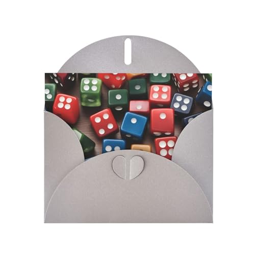 Gray WHJDPP Games Würfel-Set druckt Grußkarte – hochwertiges Perlglanz-Papier mit Perlglanz und schillerndem Funkel-Effekt Gray WHJDPP Games Würfel-Set druckt Grußkarte – hochwertiges Perlglanz-Papier mit Perlglanz und schillerndem Funkel-Effekt von WHJDPP