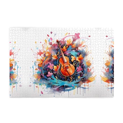 Puzzles1000 Teile WHJDPP Bunte Note Gitarre Muster Pädagogische Intellektuelle Holzpuzzles, lustige Puzzles, Stressabbau Puzzles Puzzles1000 Teile WHJDPP Bunte Note Gitarre Muster Pädagogische Intellektuelle Holzpuzzles, lustige Puzzles, Stressabbau Puzzles von WHJDPP