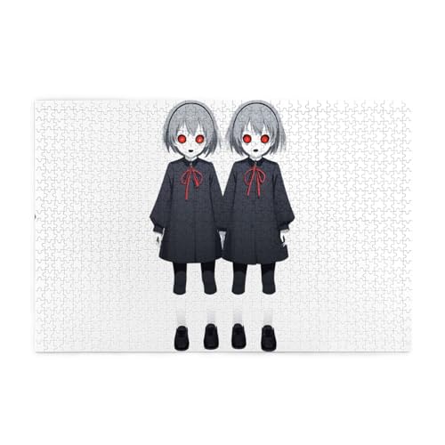 Puzzles1000 Teile WHJDPP Ein verbundenes Geistermuster, pädagogische intellektuelle Holzpuzzles, lustige Puzzles, Stressabbau-Puzzles von WHJDPP