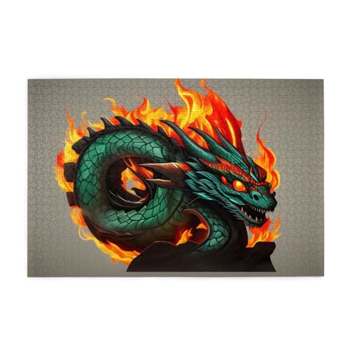 Puzzles1000 Teile WHJDPP Feuerdrache Roll Fußball Bild Pädagogische Intellektuelle Holzpuzzles Lustige Puzzles Stressabbau-Spiel Puzzles1000 Teile WHJDPP Feuerdrache Roll Fußball Bild Pädagogische Intellektuelle Holzpuzzles Lustige Puzzles Stressabbau-Spiel von WHJDPP