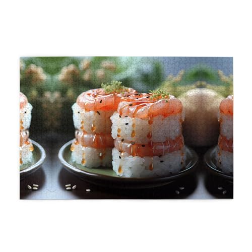 Puzzles1000 Teile WHJDPP Frischer Lachs Sushi Muster Pädagogische Intellektuelle Holzpuzzles Lustige Puzzles Stressabbau Puzzles Puzzles1000 Teile WHJDPP Frischer Lachs Sushi Muster Pädagogische Intellektuelle Holzpuzzles Lustige Puzzles Stressabbau Puzzles von WHJDPP