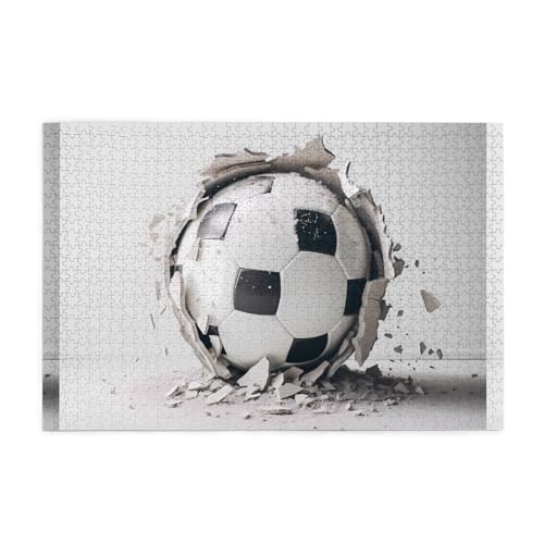 Puzzles1000 Teile WHJDPP Fußball in die Wand getreten, pädagogische intellektuelle Holzpuzzles, lustige Puzzles, Stressabbau-Puzzles Puzzles1000 Teile WHJDPP Fußball in die Wand getreten, pädagogische intellektuelle Holzpuzzles, lustige Puzzles, Stressabbau-Puzzles von WHJDPP