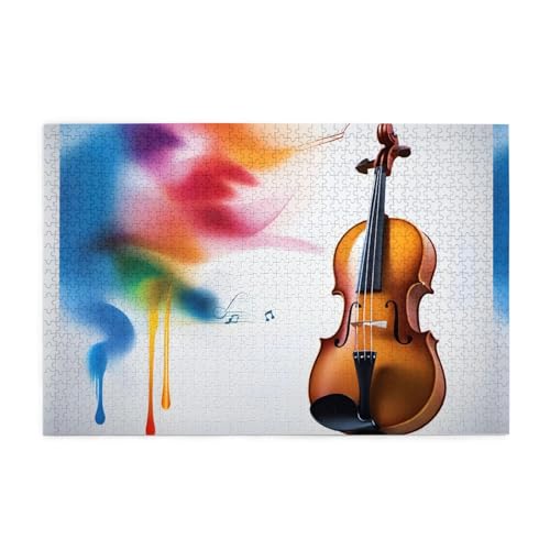 Puzzles1000 Teile WHJDPP Musik Violine Muster Pädagogische Intellektuelle Holzpuzzles Lustige Puzzles Stressabbau Puzzles Puzzles1000 Teile WHJDPP Musik Violine Muster Pädagogische Intellektuelle Holzpuzzles Lustige Puzzles Stressabbau Puzzles von WHJDPP