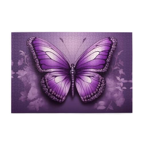 Puzzles1000 Teile WHJDPP Schöne Lila Schmetterling Kunst Bild Pädagogische Intellektuelle Holzpuzzles Lustige Puzzles Stressabbau Spiel Puzzles1000 Teile WHJDPP Schöne Lila Schmetterling Kunst Bild Pädagogische Intellektuelle Holzpuzzles Lustige Puzzles Stressabbau Spiel von WHJDPP