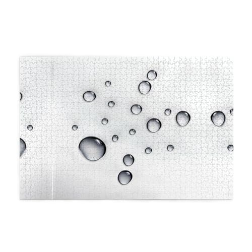 Puzzles1000 Teile WHJDPP Tipps für Kleine Wassertropfen Muster Pädagogische Intellektuelle Holzpuzzles Lustige Puzzles Stressabbau Puzzles von WHJDPP