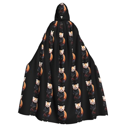 WHJDPP Angry Red Panda Prints Halloween Erwachsene Kapuzenumhang für Kostümpartys und Themenveranstaltungen WHJDPP Angry Red Panda Prints Halloween Erwachsene Kapuzenumhang für Kostümpartys und Themenveranstaltungen von WHJDPP