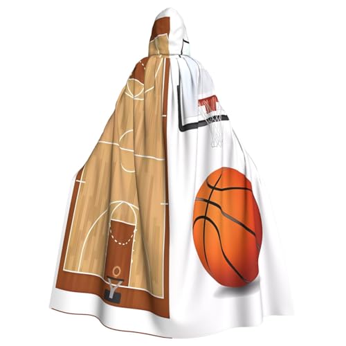 WHJDPP Basketballplatz-Umhang für Halloween, Erwachsenen-Kapuzenumhang – super großer Kapuzenumhang ohne Reißverschluss WHJDPP Basketballplatz-Umhang für Halloween, Erwachsenen-Kapuzenumhang – super großer Kapuzenumhang ohne Reißverschluss von WHJDPP