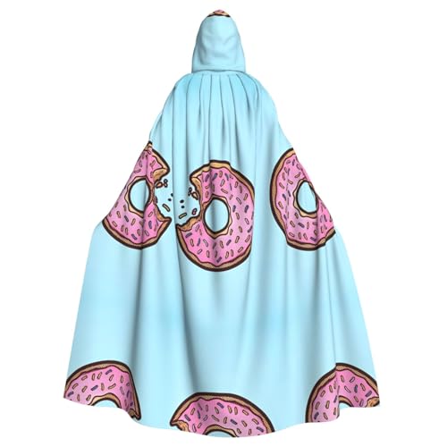 WHJDPP Donut-Bild, Halloween-Umhang mit Kapuze, für Erwachsene, super groß, ohne Reißverschluss WHJDPP Donut-Bild, Halloween-Umhang mit Kapuze, für Erwachsene, super groß, ohne Reißverschluss von WHJDPP