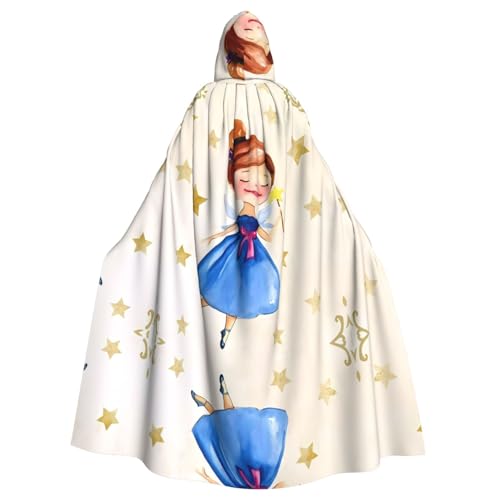 WHJDPP Fairy Star Picture Halloween Erwachsene Kapuzenumhang – super großer Kapuzenumhang ohne Reißverschluss von WHJDPP