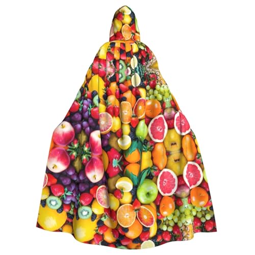 WHJDPP Frisches Obst Bild Halloween Erwachsene Kapuzenumhang – Super großer Kapuzenumhang ohne Reißverschluss von WHJDPP