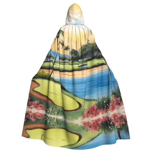 WHJDPP Hawaii Beach Golf Course Prints Halloween Erwachsene Kapuzenumhang für Kostümpartys und Themenveranstaltungen WHJDPP Hawaii Beach Golf Course Prints Halloween Erwachsene Kapuzenumhang für Kostümpartys und Themenveranstaltungen von WHJDPP