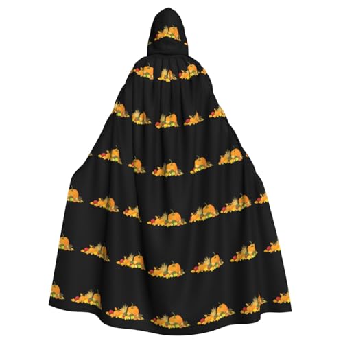 WHJDPP Herbsternte Druck Halloween Erwachsene Kapuzenumhang für Kostümpartys und Themenveranstaltungen WHJDPP Herbsternte Druck Halloween Erwachsene Kapuzenumhang für Kostümpartys und Themenveranstaltungen von WHJDPP