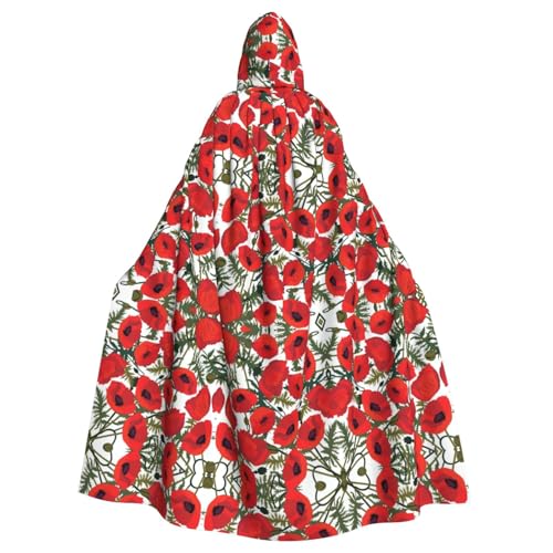 WHJDPP Kapuzenumhang mit Blumenmuster, Halloween, für Erwachsene, super großer Kapuzenumhang ohne Reißverschluss WHJDPP Kapuzenumhang mit Blumenmuster, Halloween, für Erwachsene, super großer Kapuzenumhang ohne Reißverschluss von WHJDPP