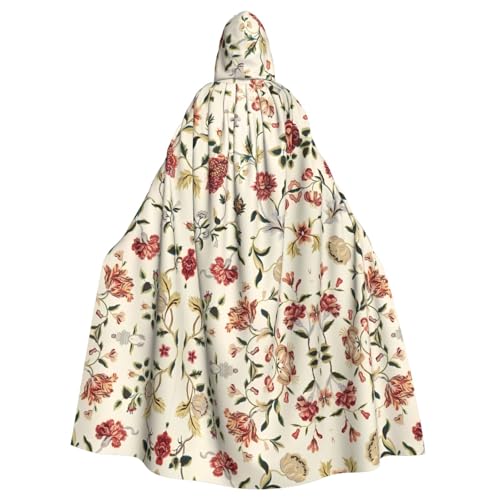 WHJDPP Kapuzenumhang mit Blumenranke, Blumenbild, Halloween, Erwachsenen-Kapuzenumhang – super großer Kapuzenumhang ohne Reißverschluss WHJDPP Kapuzenumhang mit Blumenranke, Blumenbild, Halloween, Erwachsenen-Kapuzenumhang – super großer Kapuzenumhang ohne Reißverschluss von WHJDPP
