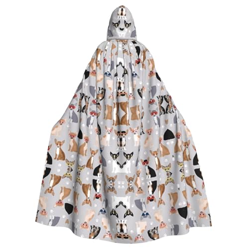 WHJDPP Kapuzenumhang mit Chihuahua-Brille für Halloween, Erwachsene, super großer Kapuzenumhang ohne Reißverschluss WHJDPP Kapuzenumhang mit Chihuahua-Brille für Halloween, Erwachsene, super großer Kapuzenumhang ohne Reißverschluss von WHJDPP