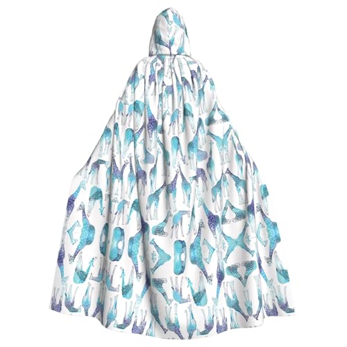 WHJDPP Kapuzenumhang mit Giraffenmuster, Halloween, für Erwachsene, super großer Kapuzenumhang ohne Reißverschluss WHJDPP Kapuzenumhang mit Giraffenmuster, Halloween, für Erwachsene, super großer Kapuzenumhang ohne Reißverschluss von WHJDPP