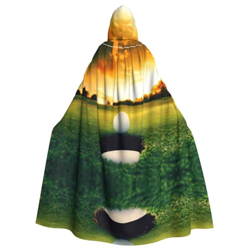 WHJDPP Kapuzenumhang mit Golfplatzbild, Halloween, für Erwachsene, super großer Kapuzenumhang ohne Reißverschluss WHJDPP Kapuzenumhang mit Golfplatzbild, Halloween, für Erwachsene, super großer Kapuzenumhang ohne Reißverschluss von WHJDPP